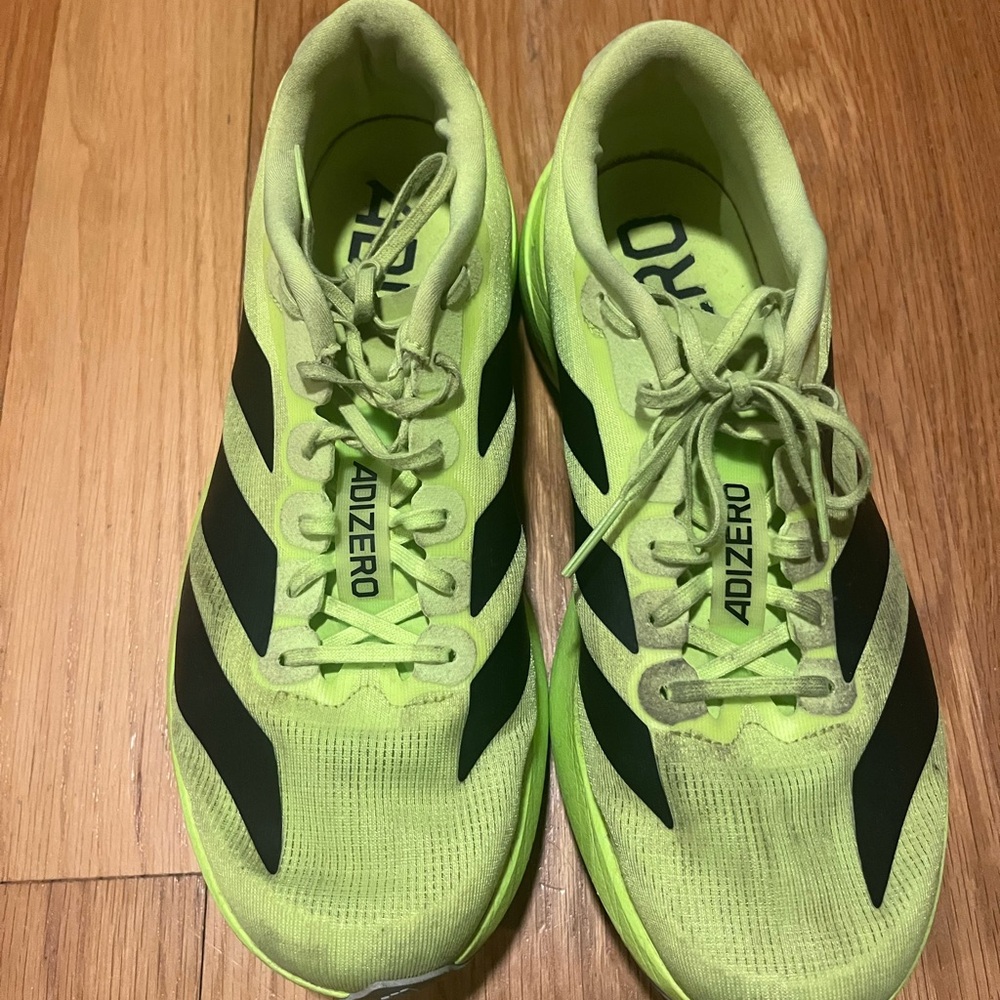 Adidas Adizero EVO SL Neon Green and Black Sneakers